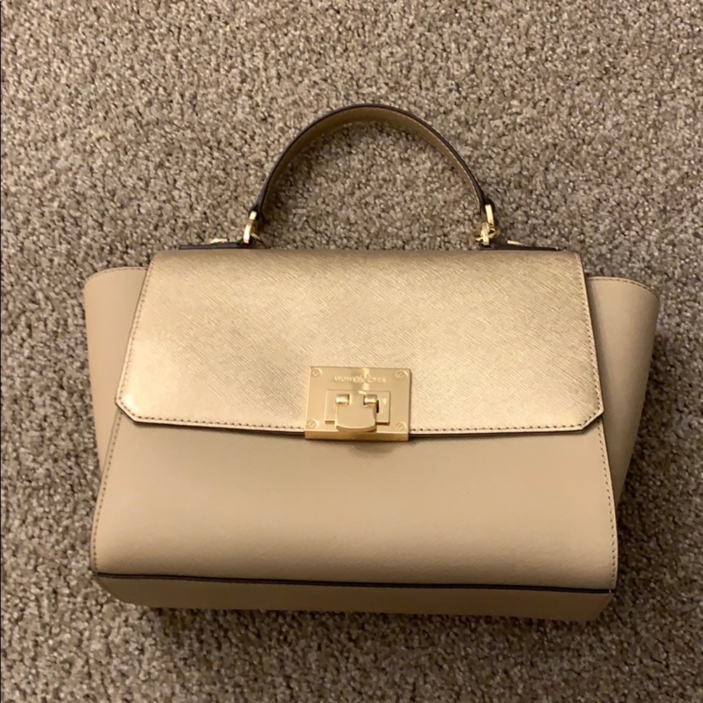 Gold Michael Kors handbag